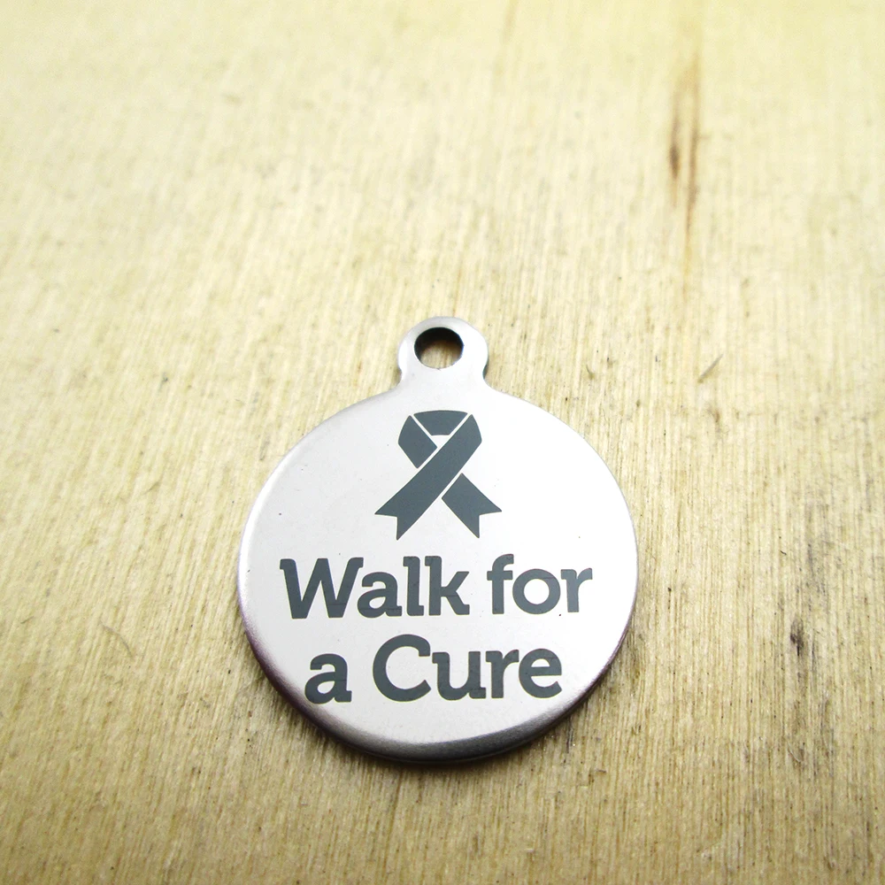 20pcs--walk for a cure stainless steel charms - Laser Engraved - Customized - DIY Charms Pendants
20pcs--walk for a cure stainless steel charms - Laser Engraved - Customized - DIY Charms Pendants