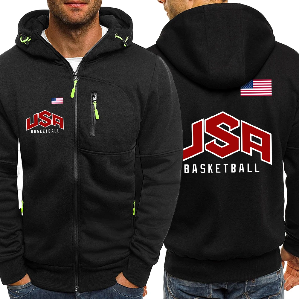 Usa Basketball Tournament Print Men Zipper Hoodies Casual Vintage Hoody Fleece Loose Clothing Autumn Warm Pocket Trendy Top
Usa Basketball Tournament Print Men Zipper Hoodies Casual Vintage Hoody Fleece Loose Clothing Autumn Warm Pocket Trendy Top