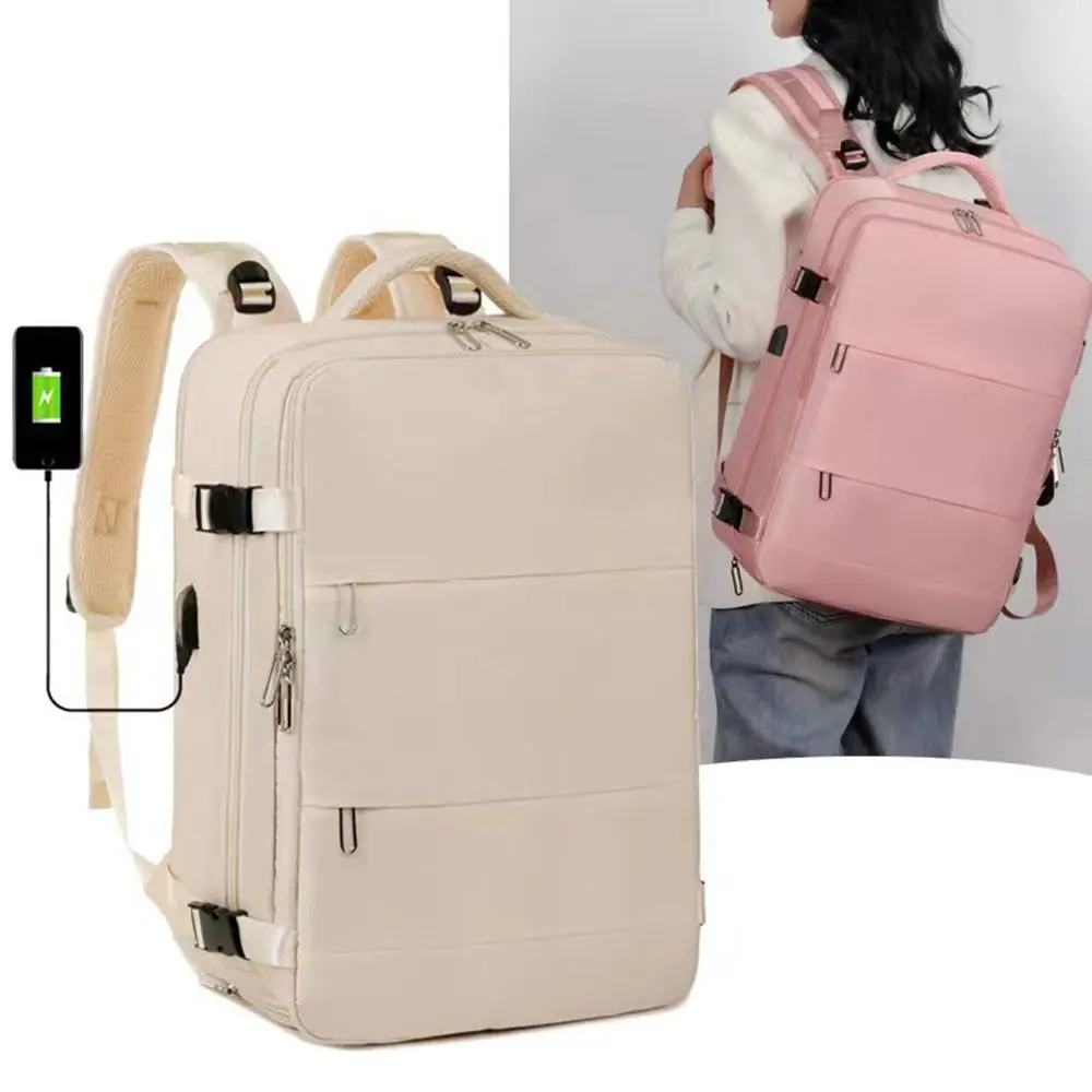 35L Large Capacity Travel Backpack Oxford with USB Charging Port Travel Luggage Bagpack Shoe Pouch Waterproof Carry On Backpack
35L Large Capacity Travel Backpack Oxford with USB Charging Port Travel Luggage Bagpack Shoe Pouch Waterproof Carry On Backpack