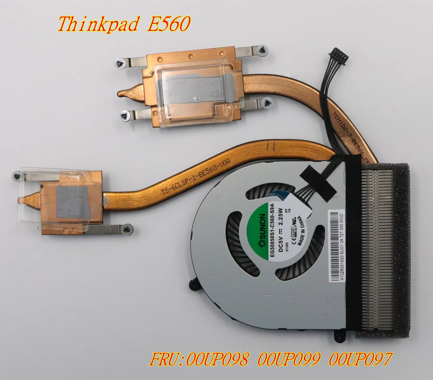 New Original For Lenovo Thinkpad E560 Independent Graphics CPU Heatsink With Fan FRU:00UP098 00UP099 00UP097
New Original For Lenovo Thinkpad E560 Independent Graphics CPU Heatsink With Fan FRU:00UP098 00UP099 00UP097