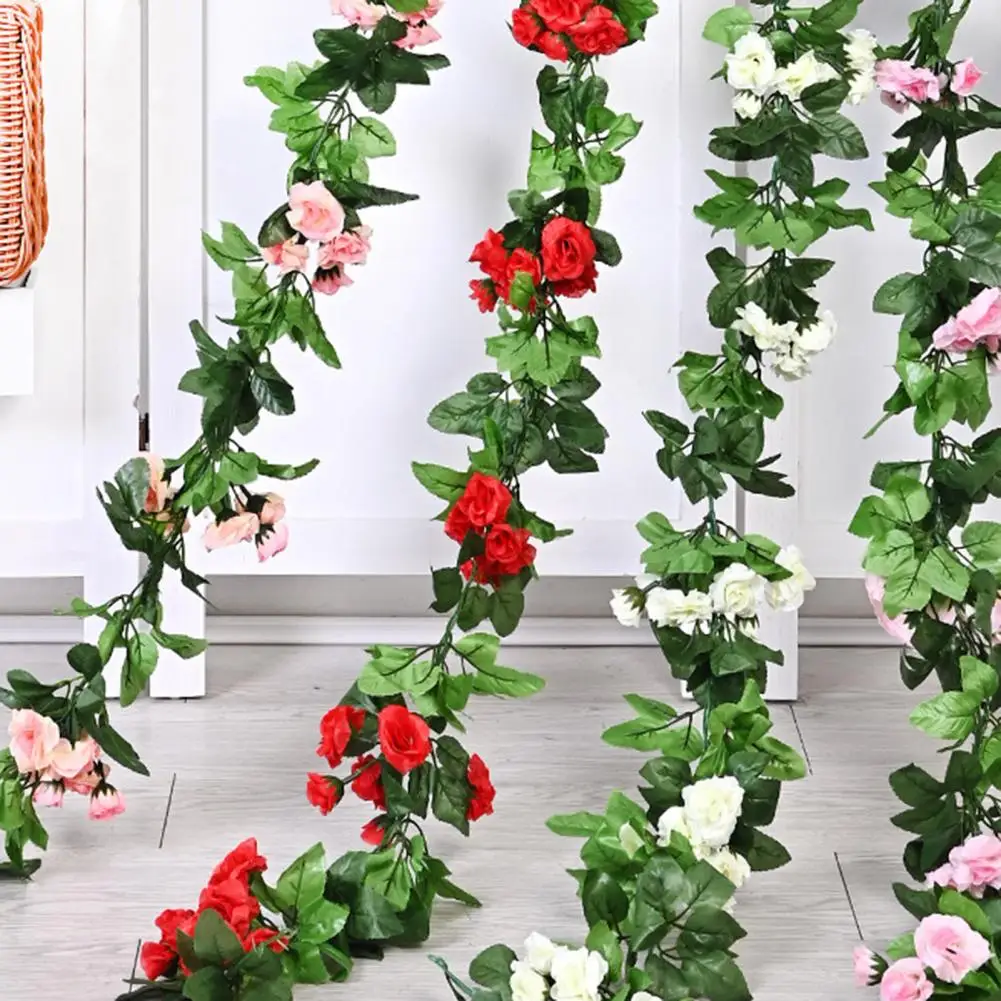 220CM Artificial Rose Garland Indoor Outdoor Hanging Fake Flower Plants Vine Wedding Party Stairs Faux Rose Vine Home Decoration
220CM Artificial Rose Garland Indoor Outdoor Hanging Fake Flower Plants Vine Wedding Party Stairs Faux Rose Vine Home Decoration