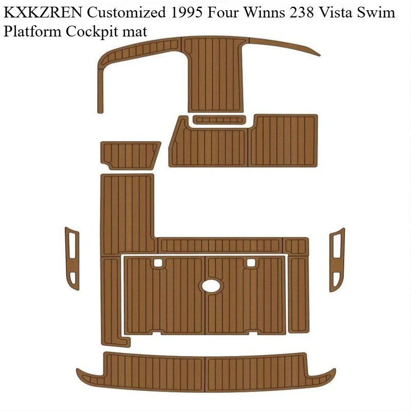 KXKZREN Customized 1995 Four Winns 238 Vista Swim Platform Cockpit Mat Self-adhesive Marine Flooring Pad Anti Slip Vehicle Pad
KXKZREN Customized 1995 Four Winns 238 Vista Swim Platform Cockpit Mat Self-adhesive Marine Flooring Pad Anti Slip Vehicle Pad