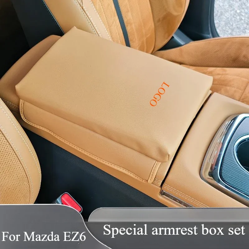 Center Console Armrest Box Cover Leather Anti-scratch Armrest Protector For Mazda EZ6 2025 Interior Trim Accessories 
Center Console Armrest Box Cover Leather Anti-scratch Armrest Protector For Mazda EZ6 2025 Interior Trim Accessories