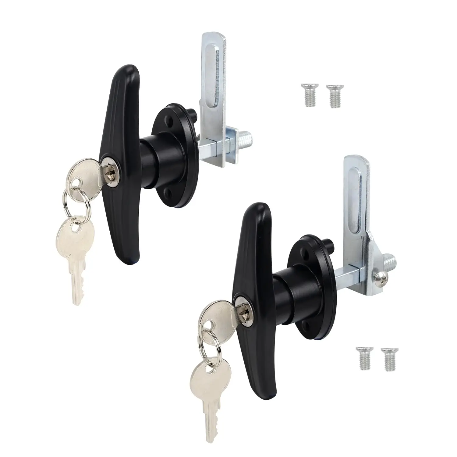Left Right Lock Set - 2 Lock Bodies, 4 Keys, 4 Screws, 2 Wheel Locks - Aluminum Alloy - Universal Key System - Adjustable Cam
Left Right Lock Set - 2 Lock Bodies, 4 Keys, 4 Screws, 2 Wheel Locks - Aluminum Alloy - Universal Key System - Adjustable Cam