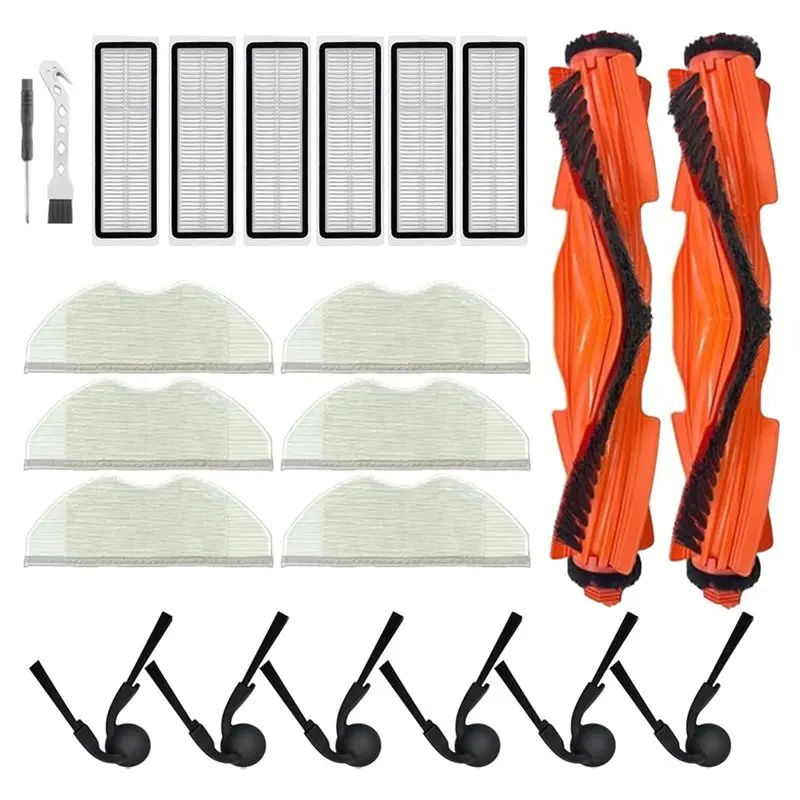 【POPULAR PICK】22 Pcs Replacement Parts For S40/OV81 Robot Vacuum Attachments Main Side Brushes Filters Mop Pads
【POPULAR PICK】22 Pcs Replacement Parts For S40/OV81 Robot Vacuum Attachments Main Side Brushes Filters Mop Pads