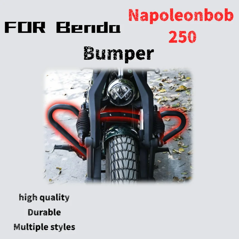 For Benda Napoleonbob 250 motorcycle modification: thickened and anti-fall bumper.
For Benda Napoleonbob 250 motorcycle modification: thickened and anti-fall bumper.