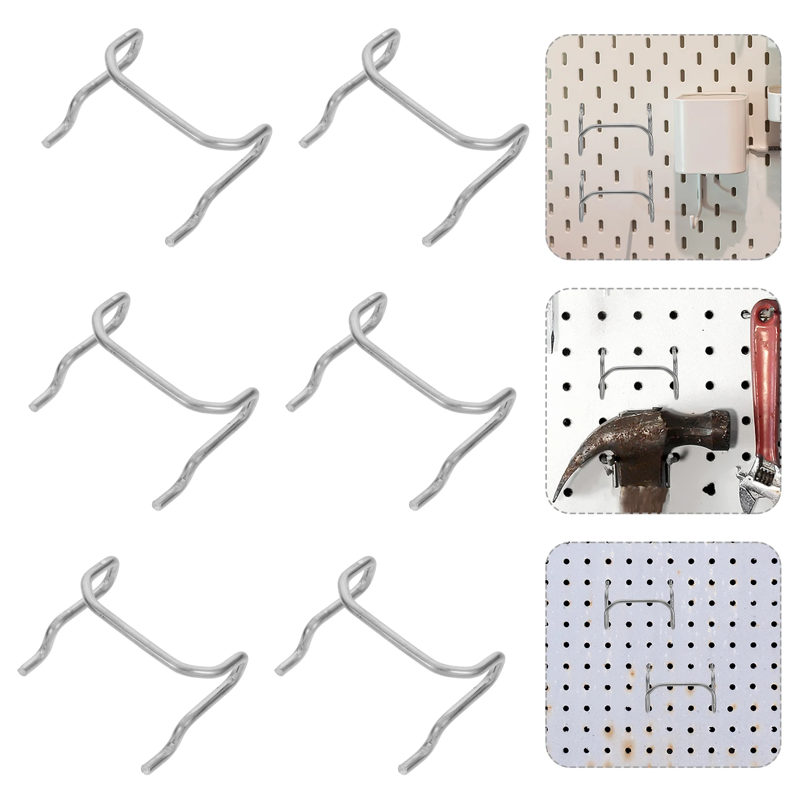 10pcs Stainless Steel Pegboard Hooks Heavy Duty Thickened Design Durable Material Organizational Tool Suitable for Various
10pcs Stainless Steel Pegboard Hooks Heavy Duty Thickened Design Durable Material Organizational Tool Suitable for Various