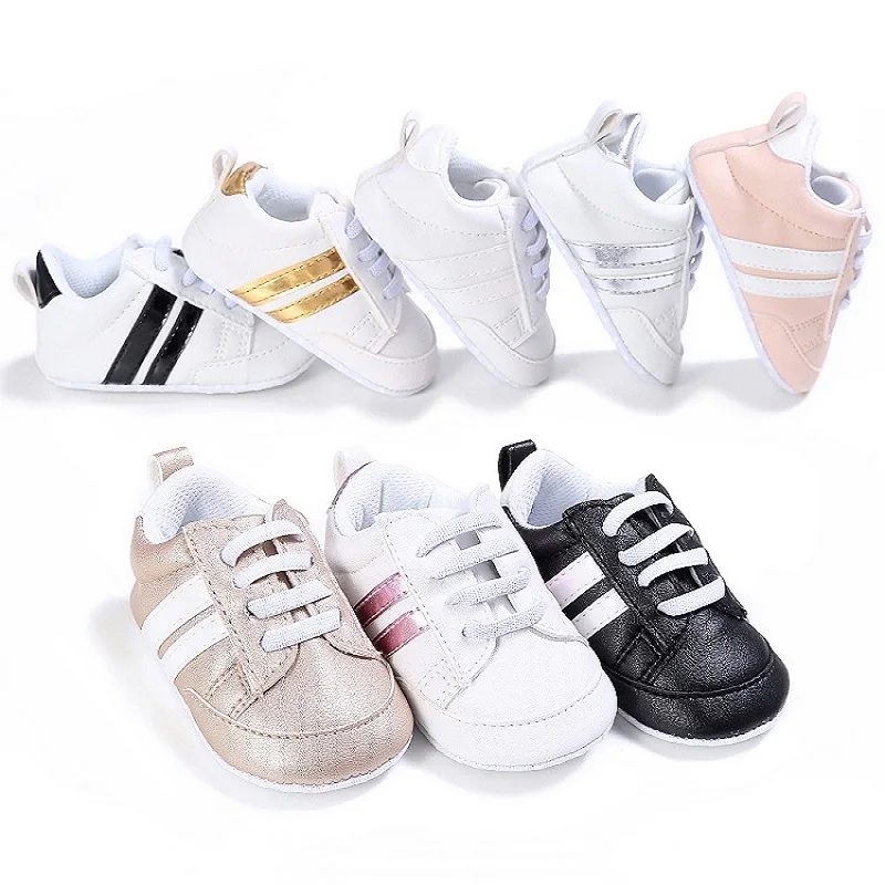 Spring and Autumn Style White Shoes 0-1 Year Old Casual Sports Shoes Soft Soled Baby Walking Shoes Striped Baby Walking Shoes
Spring and Autumn Style White Shoes 0-1 Year Old Casual Sports Shoes Soft Soled Baby Walking Shoes Striped Baby Walking Shoes