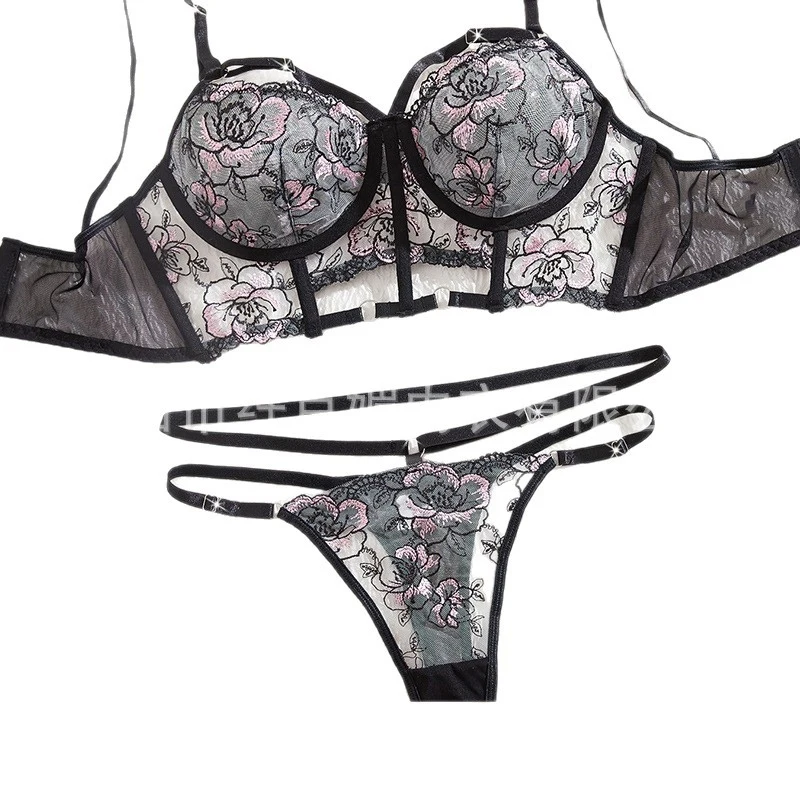 Bikini Temptation Mesh Bra with Printed Embroidery French Lingerie Uniform Pure Desire Sexy Set
Bikini Temptation Mesh Bra with Printed Embroidery French Lingerie Uniform Pure Desire Sexy Set