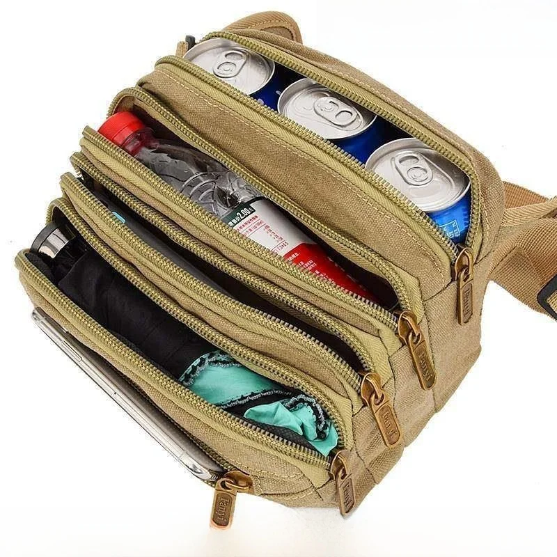 Men's Large Capacity Canvas Waist Bag Trendy Phone Bag Multi-Functional Belted Phone Case for Work in Construction Site
Men's Large Capacity Canvas Waist Bag Trendy Phone Bag Multi-Functional Belted Phone Case for Work in Construction Site