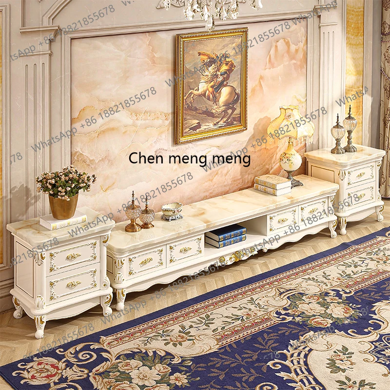 Европейский мраморный шкаф для телевизора, журнальный столик для гостиной, современная простая маленькая квартира, напольный шкаф для хранения вещей в спальне
Европейский мраморный шкаф для телевизора, журнальный столик для гостиной, современная простая маленькая квартира, напольный шкаф для хранения вещей в спальне