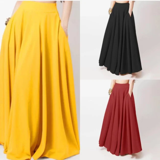 2023 Casual Elegant A-line Party Beach Faldas Saia Women Maxi Long Skirts Spring High Waist Solid Skirts Female Loose
2023 Casual Elegant A-line Party Beach Faldas Saia Women Maxi Long Skirts Spring High Waist Solid Skirts Female Loose