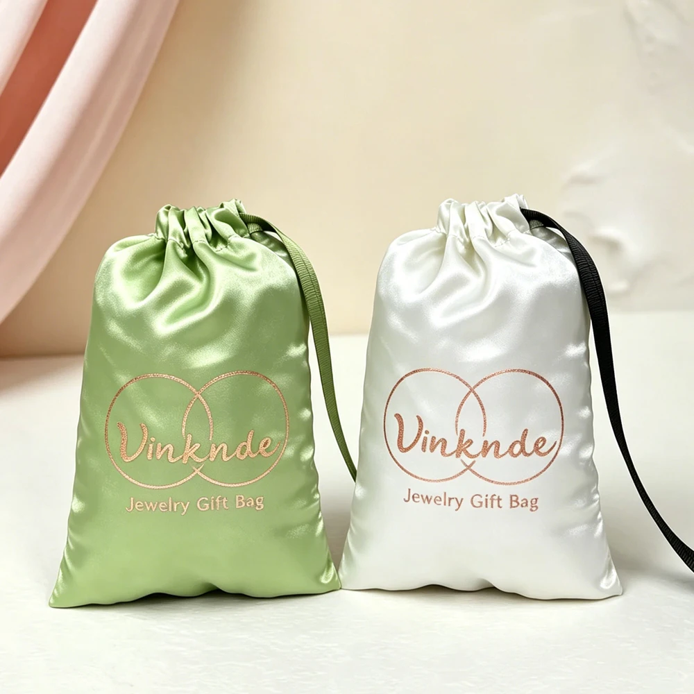 100Pcs Luxury Custom Logo Jewelry Drawstring Satin Silk Pouch Lining Perfume Earrings Bracket Cosmetic Ring Party Gift Hair Bags
100Pcs Luxury Custom Logo Jewelry Drawstring Satin Silk Pouch Lining Perfume Earrings Bracket Cosmetic Ring Party Gift Hair Bags