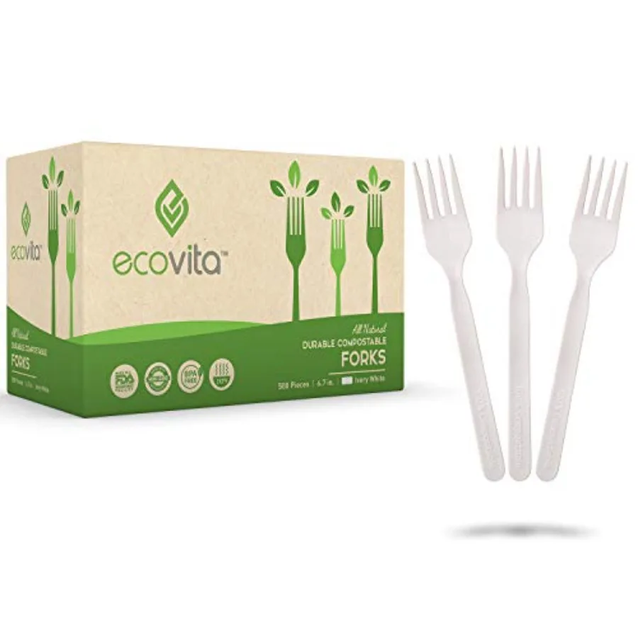 100% Compostable Forks - 500 Large Disposable Utensils 7 in. Bulk Size Eco Friendly Durable and Heat Resistant Alternative to P
100% Compostable Forks - 500 Large Disposable Utensils 7 in. Bulk Size Eco Friendly Durable and Heat Resistant Alternative to P