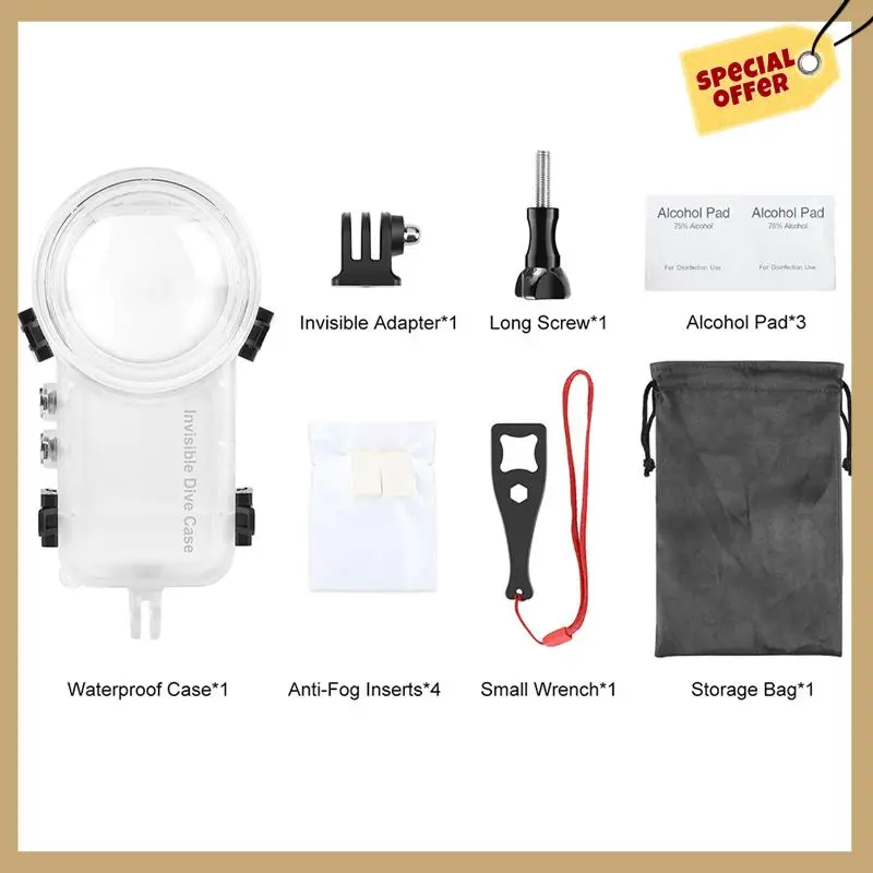 Camera Waterproof Case For Insta360 X4 Panorama Sports Camera Fully Invisible Dive Case 50M Camera Waterproof Case-WMAN
Camera Waterproof Case For Insta360 X4 Panorama Sports Camera Fully Invisible Dive Case 50M Camera Waterproof Case-WMAN