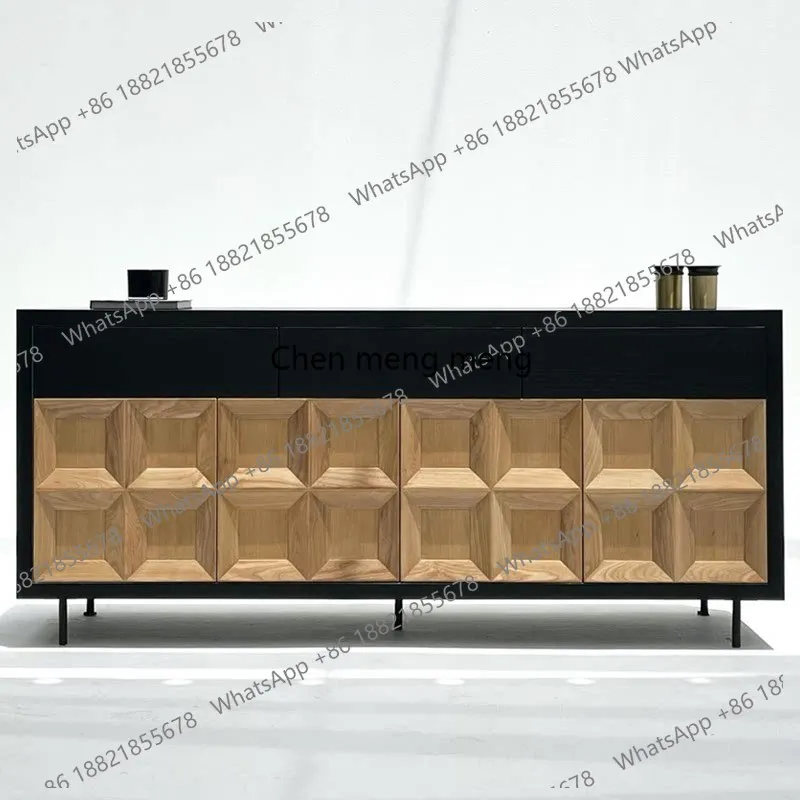 Medieval solid wood entrance dining side cabinet retro Italian oak chest cabinet storage storage cabinet
Medieval solid wood entrance dining side cabinet retro Italian oak chest cabinet storage storage cabinet