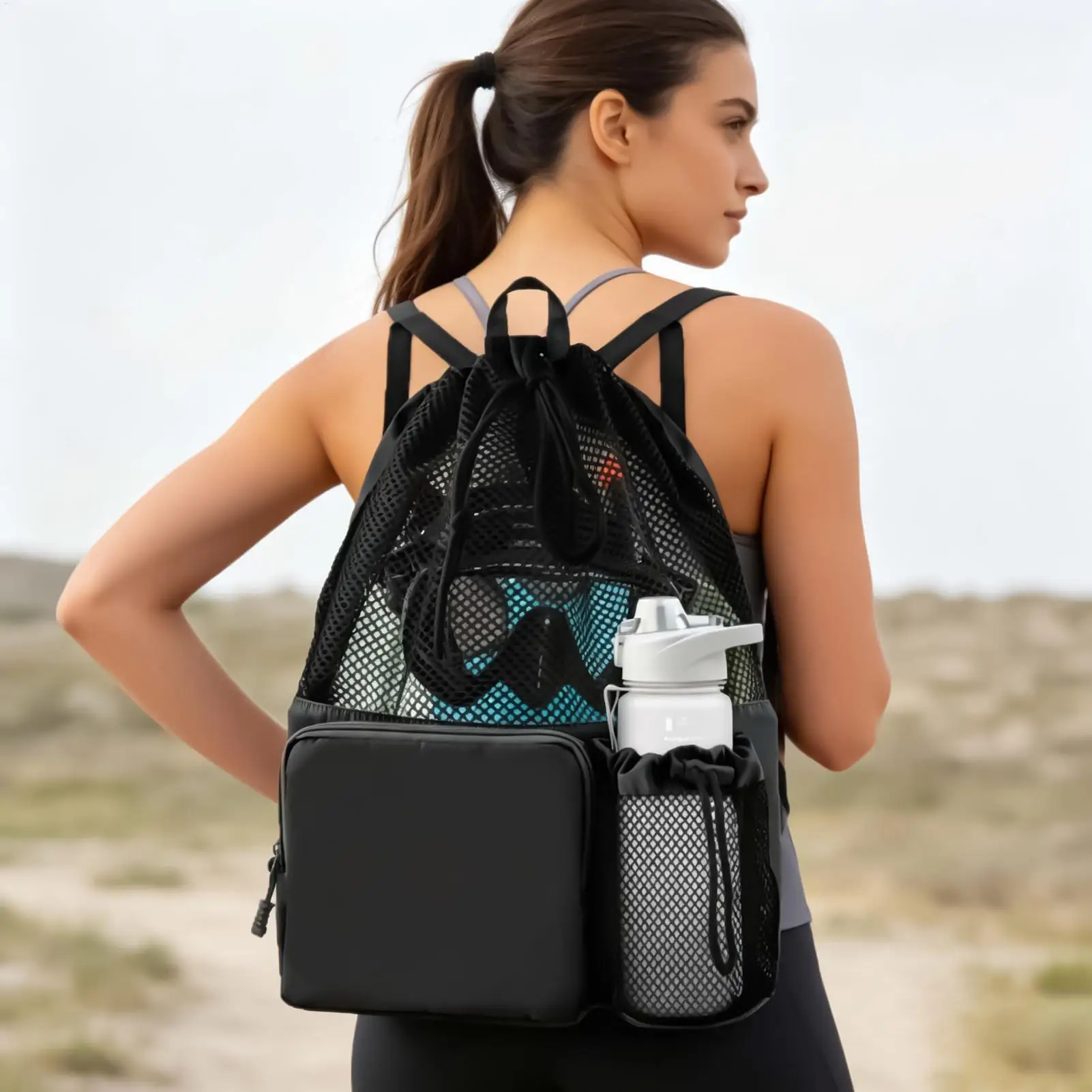 Swim Bag Large Swimming Portable Waterproof Gear Mesh Beach Backpack For Swimming Fitness Exercise Gym Playground Outdoor
Swim Bag Large Swimming Portable Waterproof Gear Mesh Beach Backpack For Swimming Fitness Exercise Gym Playground Outdoor