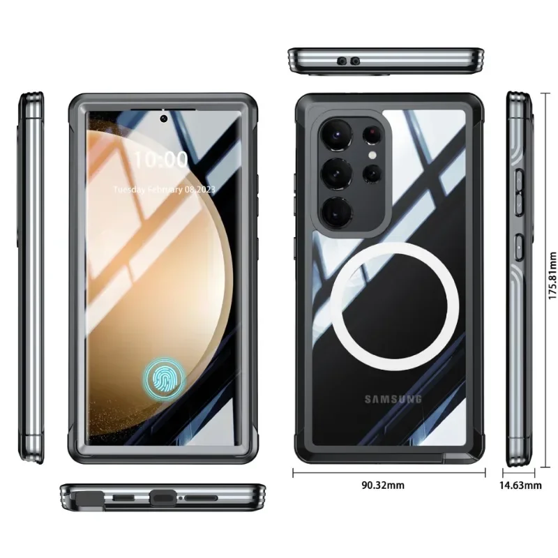 Ультра противоударный чехол для телефона Samsung Galaxy S24 360, защитный чехол на весь экран, прочный противоударный бронированный магнитный чехол
Ультра противоударный чехол для телефона Samsung Galaxy S24 360, защитный чехол на весь экран, прочный противоударный бронированный магнитный чехол