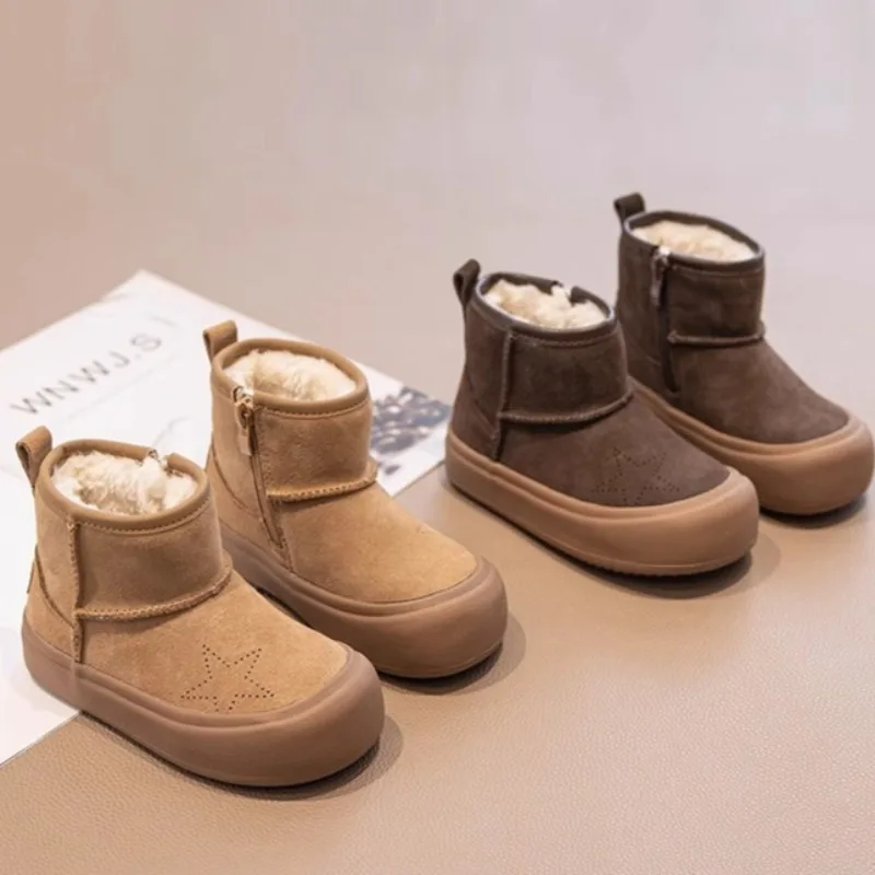 2025 NEW Winter Snow Boots for Children Boy's Girl's Plush Boots Waterproof Soft-soled Teenager Kid's Cotton Boot
2025 NEW Winter Snow Boots for Children Boy's Girl's Plush Boots Waterproof Soft-soled Teenager Kid's Cotton Boot