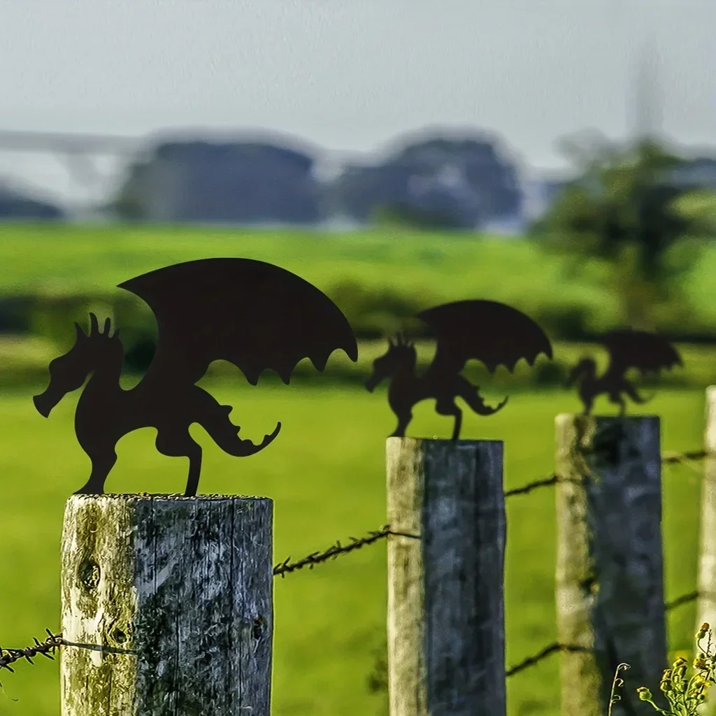 Hello Young Dragon Metal Silhouette Garden Stake for Fence Top Lawn Fall Decor to Your Garden Yard Art Patio Outdoor Decoration
Hello Young Dragon Metal Silhouette Garden Stake for Fence Top Lawn Fall Decor to Your Garden Yard Art Patio Outdoor Decoration