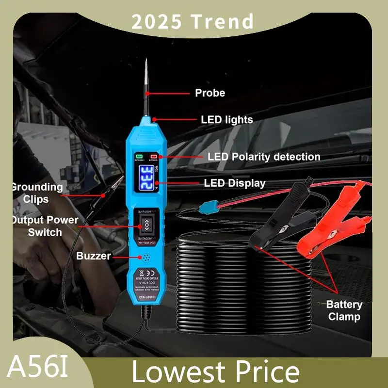 ABDD Power Circuit Probe Tester 6V-24V DC Test Light Car Fuse Test Tool 12V Short Circuit Detector 12V Electrical Test Kit
ABDD Power Circuit Probe Tester 6V-24V DC Test Light Car Fuse Test Tool 12V Short Circuit Detector 12V Electrical Test Kit