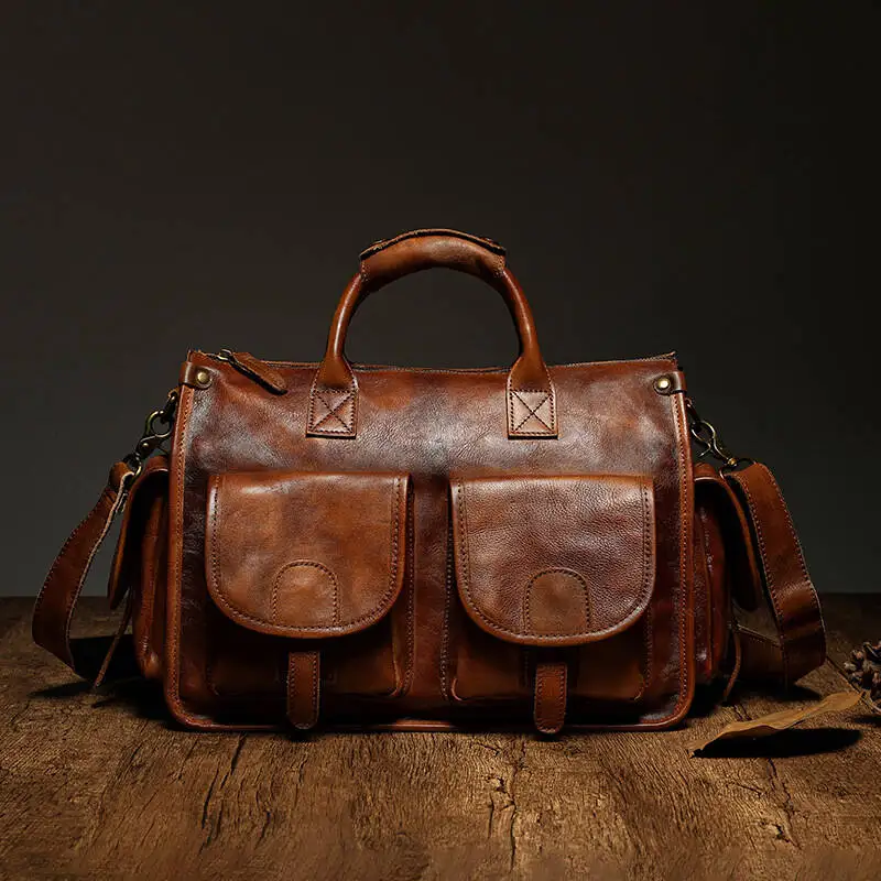 Fashion Textured Color-Washed Genuine Fashion Handbag Men's Crossbody Vegetable-Tanned Leather Men's Bags Laptop Fashion Men's B
Fashion Textured Color-Washed Genuine Fashion Handbag Men's Crossbody Vegetable-Tanned Leather Men's Bags Laptop Fashion Men's B