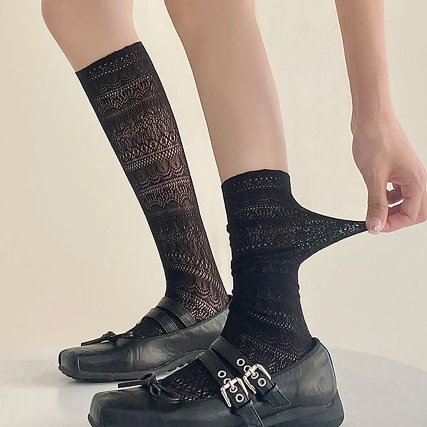 French Style Lace Socks Women Fashion Sweet Spring Summer Hollow Mesh Crew Socks Retro Long Breathable Socks Women
French Style Lace Socks Women Fashion Sweet Spring Summer Hollow Mesh Crew Socks Retro Long Breathable Socks Women