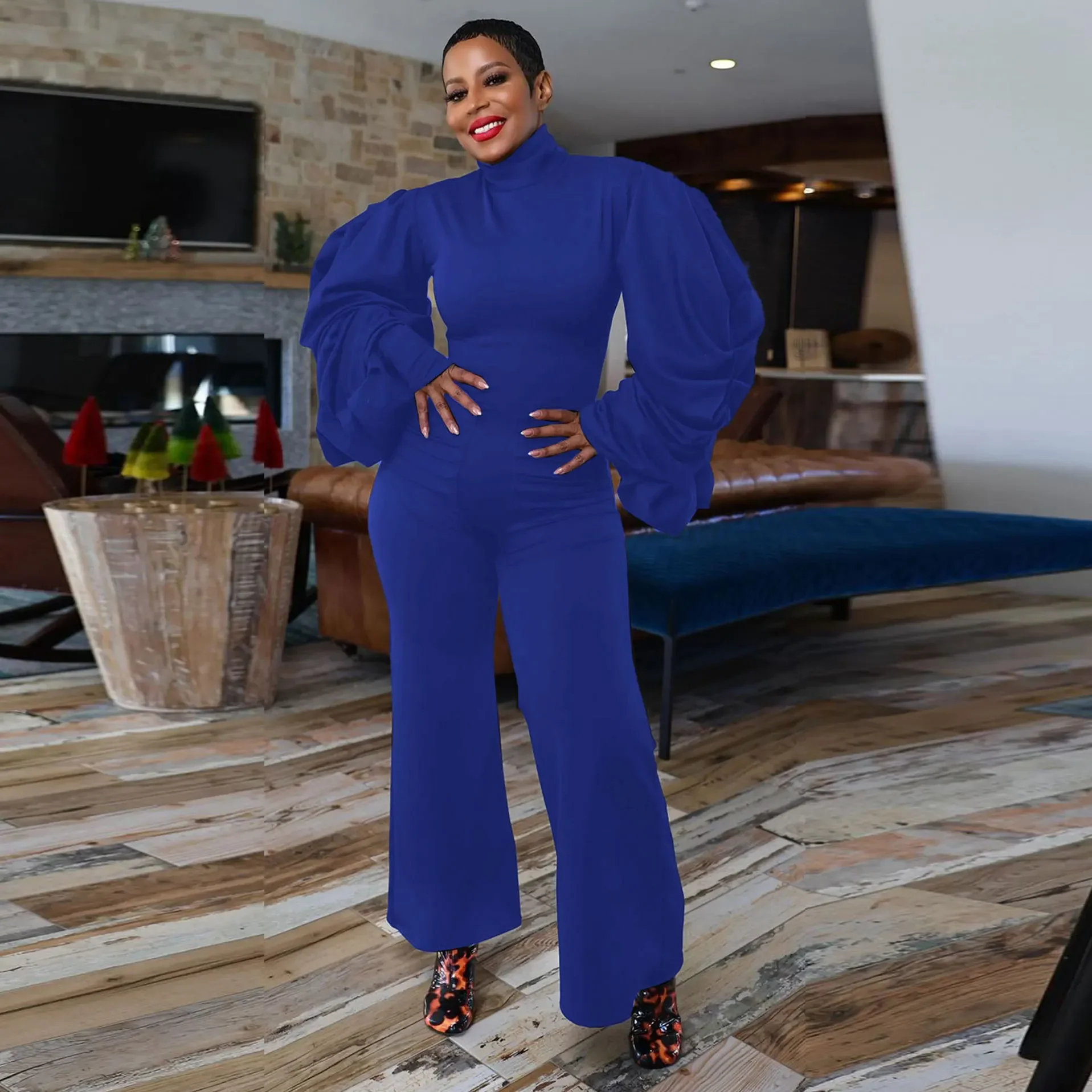 Fashion Spring Long Lantern Sleeve Jumpsuits Wrapped Wide Leg Rompers Women Sexy Party Club One Piece Suit Birthday Prom Outfits
Fashion Spring Long Lantern Sleeve Jumpsuits Wrapped Wide Leg Rompers Women Sexy Party Club One Piece Suit Birthday Prom Outfits