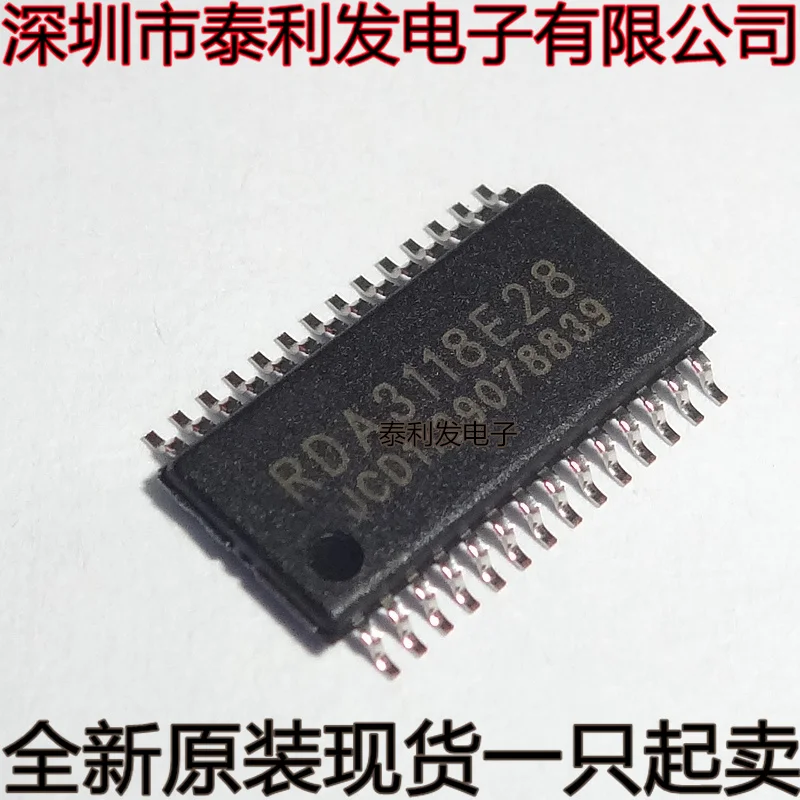1PCS Imported RDA3118E28 RDA3118 RDA5856T28E 5856T28E TSSOP28 Audio Chip, Brand New In Stock
1PCS Imported RDA3118E28 RDA3118 RDA5856T28E 5856T28E TSSOP28 Audio Chip, Brand New In Stock