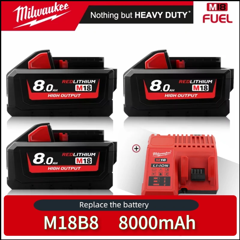 Original Milwaukee M18 Battery 8.0AhM18B8 with 21700 High-Density Cells for M18 Cordless Power Tools Long Lasting LargeCapacity
Original Milwaukee M18 Battery 8.0AhM18B8 with 21700 High-Density Cells for M18 Cordless Power Tools Long Lasting LargeCapacity