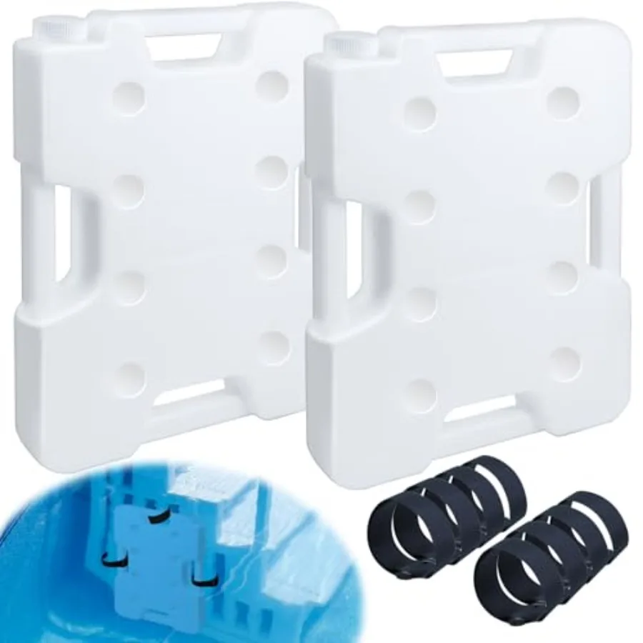 2 Pack Swimming Pool Ladder Weights for Above Ground Pools Plastic Pool Step Weights Removable Stair Weights Anchor Container S
2 Pack Swimming Pool Ladder Weights for Above Ground Pools Plastic Pool Step Weights Removable Stair Weights Anchor Container S