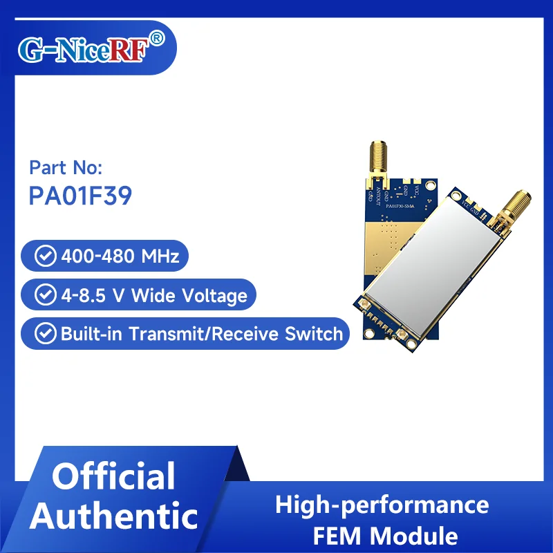 NiceRF | 2PCS PA01F39: 8W-Output Low-Noise FEM Power Amplifier Module
NiceRF | 2PCS PA01F39: 8W-Output Low-Noise FEM Power Amplifier Module