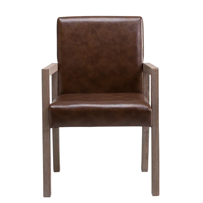 Assemble modern simple retro backrest solid wood armrest hotel restaurant dining chair casual chair sedentary and comfortable
Assemble modern simple retro backrest solid wood armrest hotel restaurant dining chair casual chair sedentary and comfortable