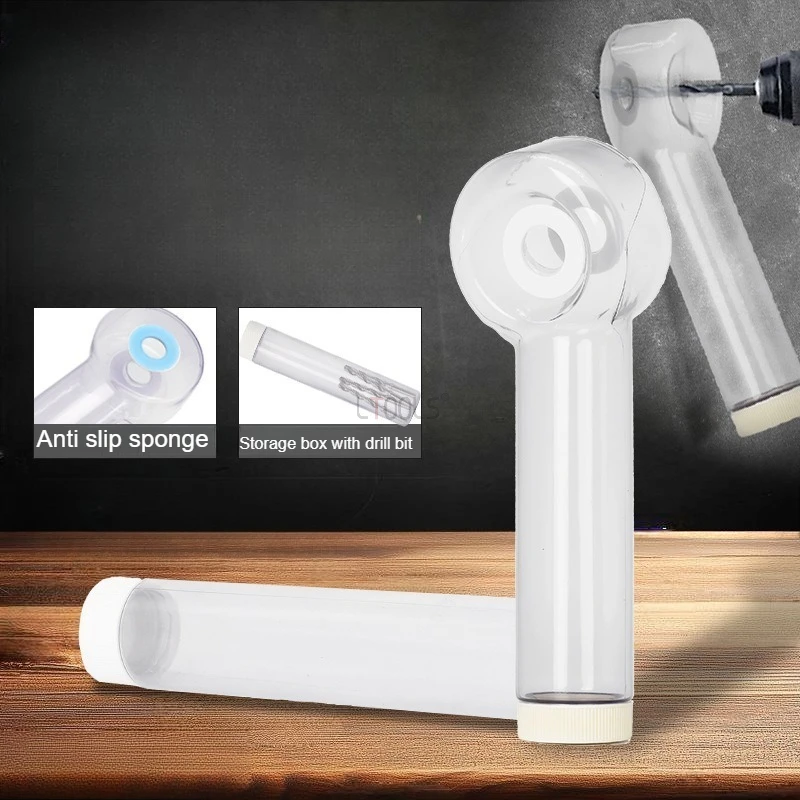 Handdrill Dust Cover Anti Slip Sponge Dust Collector Multi Functional Installation Dust Collection Box with Drill Storage Box