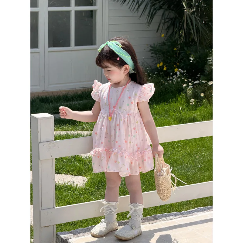 Girls Dress Summer New 2026 Cute Small Flower Print Sweet Princess Look Smooth Inside Fabric No Hurt To Baby Skin
Girls Dress Summer New 2026 Cute Small Flower Print Sweet Princess Look Smooth Inside Fabric No Hurt To Baby Skin
