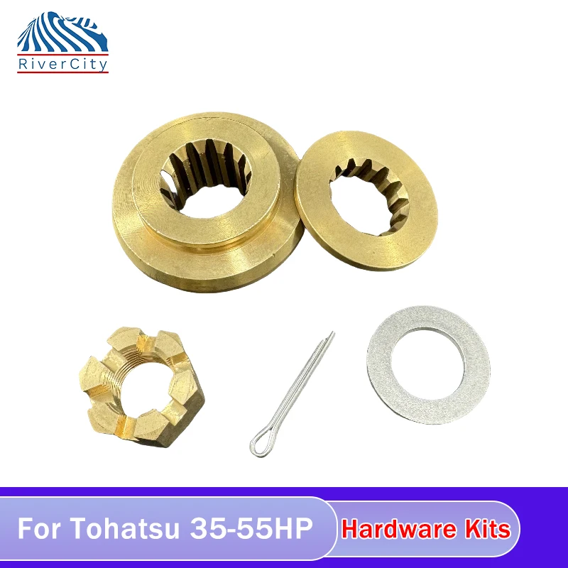 River City Hardware Kits fit Tohatsu 35-55HP Outboard Motos Thrust Washer/Spacer/Washer/Nut/Cotter Pin Included
River City Hardware Kits fit Tohatsu 35-55HP Outboard Motos Thrust Washer/Spacer/Washer/Nut/Cotter Pin Included
