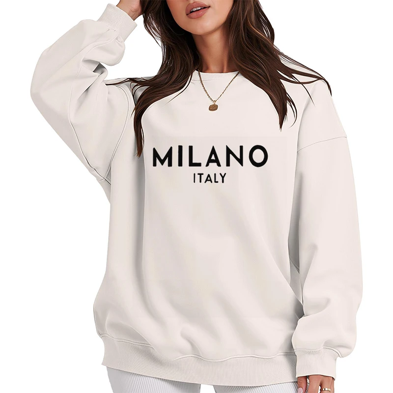 Пуловеры с круглым вырезом с буквенным принтом для женщин, футболка, повседневная женская осенне-зимняя одежда с длинными рукавами, теплые толстовки, кофты
Пуловеры с круглым вырезом с буквенным принтом для женщин, футболка, повседневная женская осенне-зимняя одежда с длинными рукавами, теплые толстовки, кофты