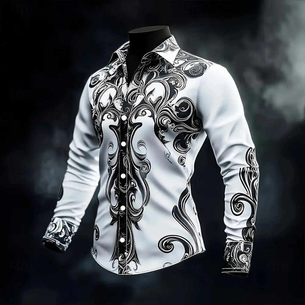 Spring and summer trend classic art printed pattern men's shirt, versatile men's clothing, suitable for daily wear
Spring and summer trend classic art printed pattern men's shirt, versatile men's clothing, suitable for daily wear