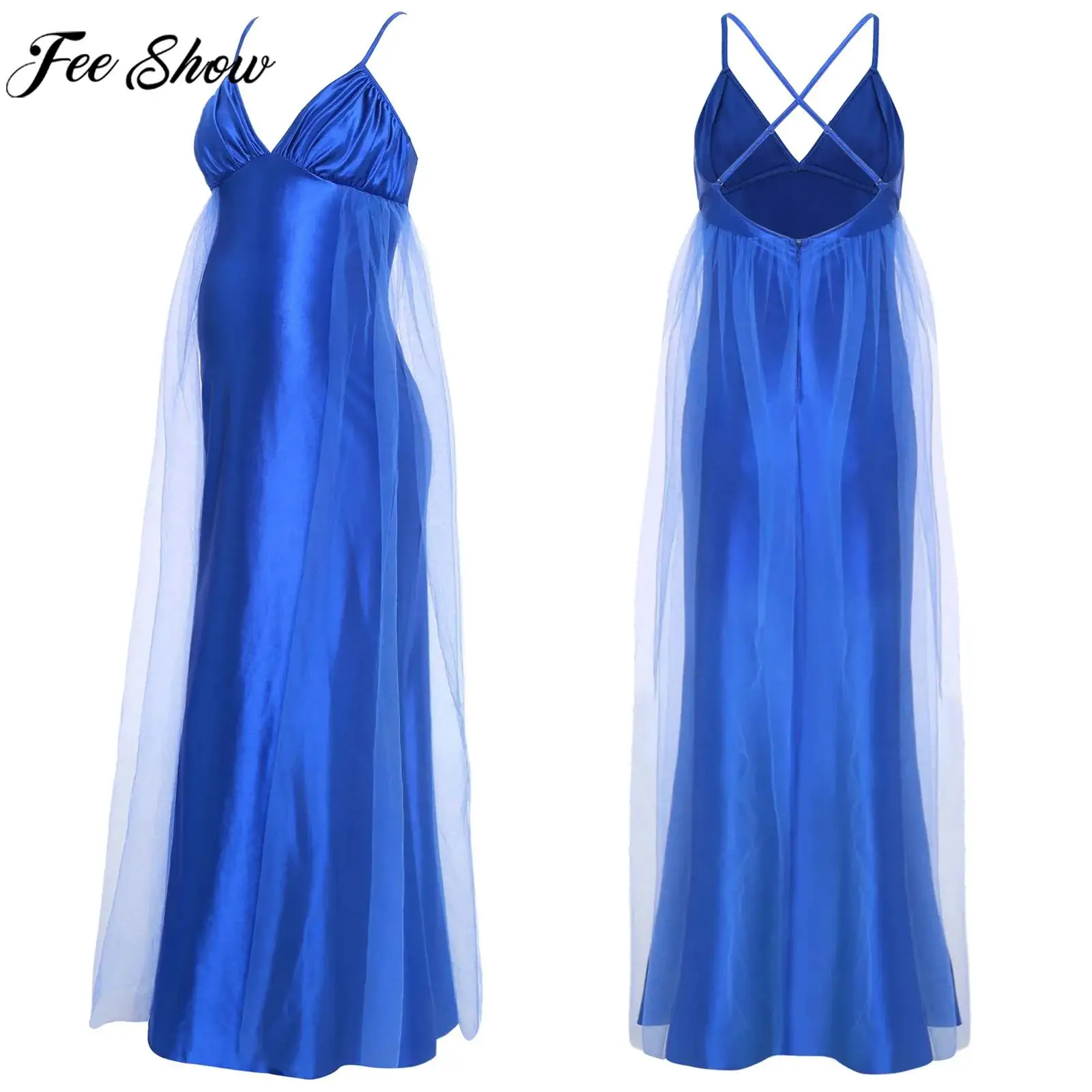 Maternity Elegant Party Dress Deep V Adjustable Spaghetti Strap Backless Tulle Gown for Birthday Wedding Banquet Photography
Maternity Elegant Party Dress Deep V Adjustable Spaghetti Strap Backless Tulle Gown for Birthday Wedding Banquet Photography