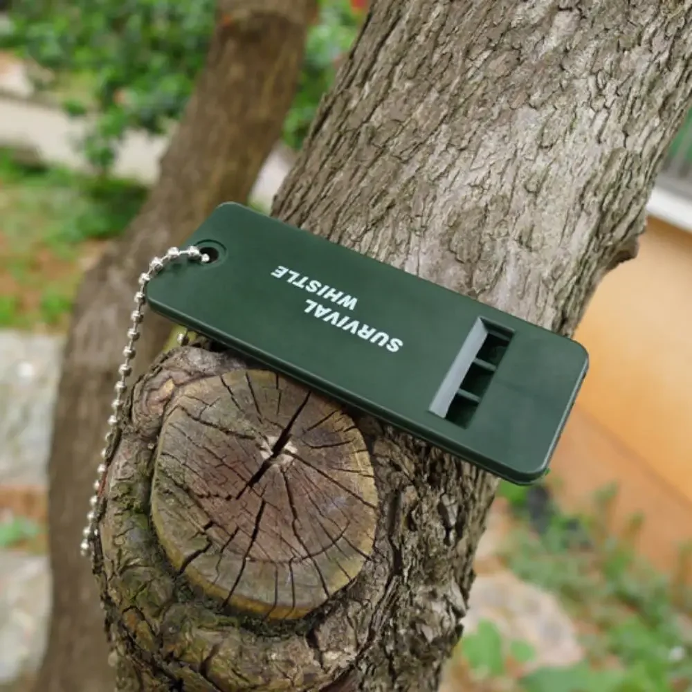 Triple frequency outdoor survival whistle, outdoor survival and rescue equipment, high pitched high-frequency coach whistle
Triple frequency outdoor survival whistle, outdoor survival and rescue equipment, high pitched high-frequency coach whistle