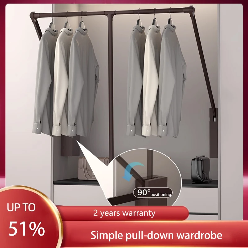 Pull-Down Clothes Rail Narrow Cabinet Cross Bar Wardrobe Hardware Telescopic Clothes Rail Clothes Lift In The Cabinet
Pull-Down Clothes Rail Narrow Cabinet Cross Bar Wardrobe Hardware Telescopic Clothes Rail Clothes Lift In The Cabinet