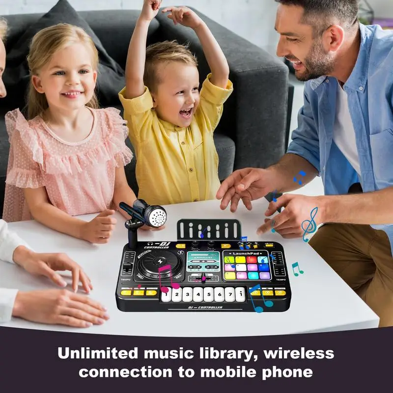 Music Mixer Electric Toy Portable Table Keyboard USB Charging With Lights DJ Learning Keyboard Mixer Digital Audio Children's
Music Mixer Electric Toy Portable Table Keyboard USB Charging With Lights DJ Learning Keyboard Mixer Digital Audio Children's