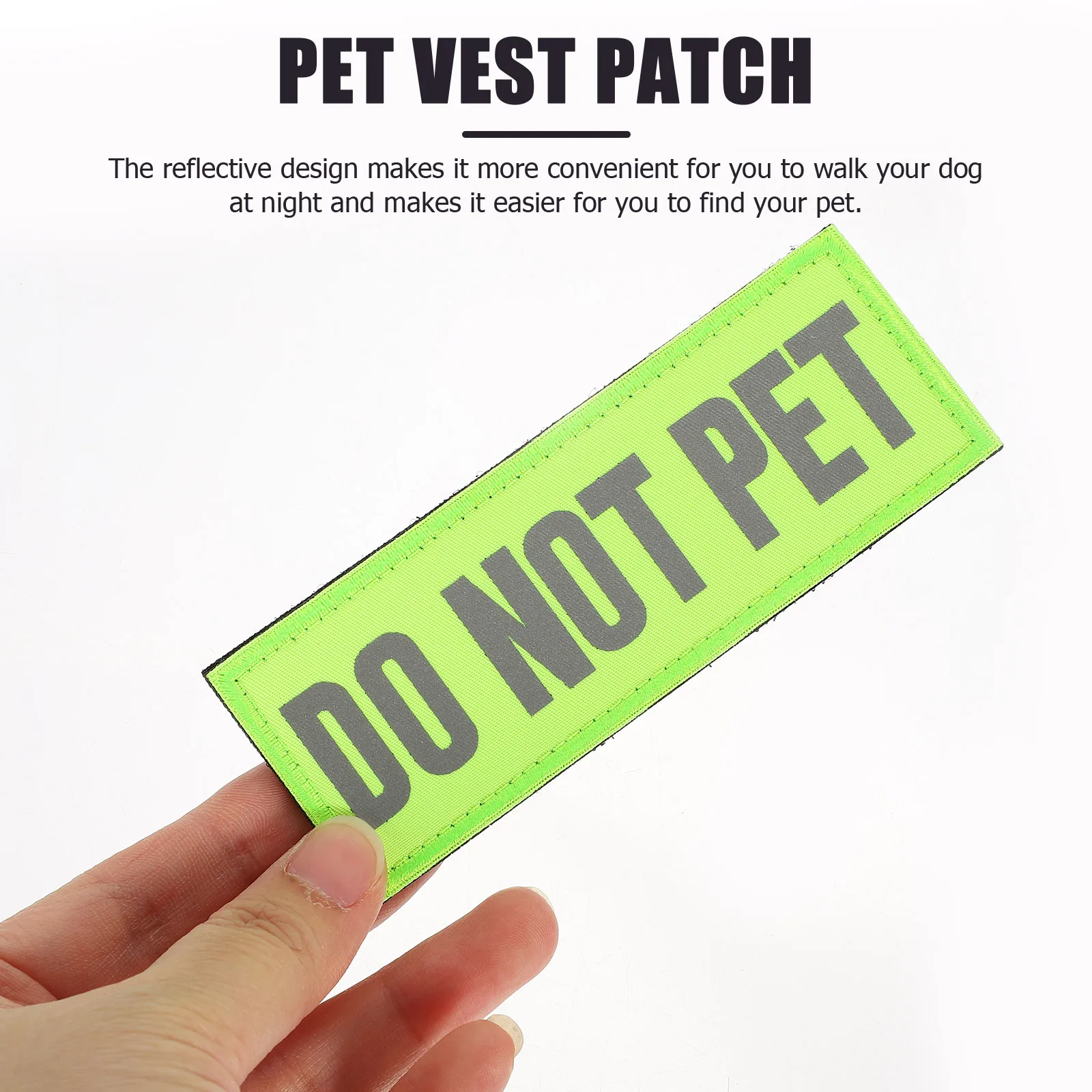 2Pcs Reflective Service Dog Patches Green Nylon Vest Stickers Adhesive for Harness Visible Safe Night Dark Backpacks
2Pcs Reflective Service Dog Patches Green Nylon Vest Stickers Adhesive for Harness Visible Safe Night Dark Backpacks