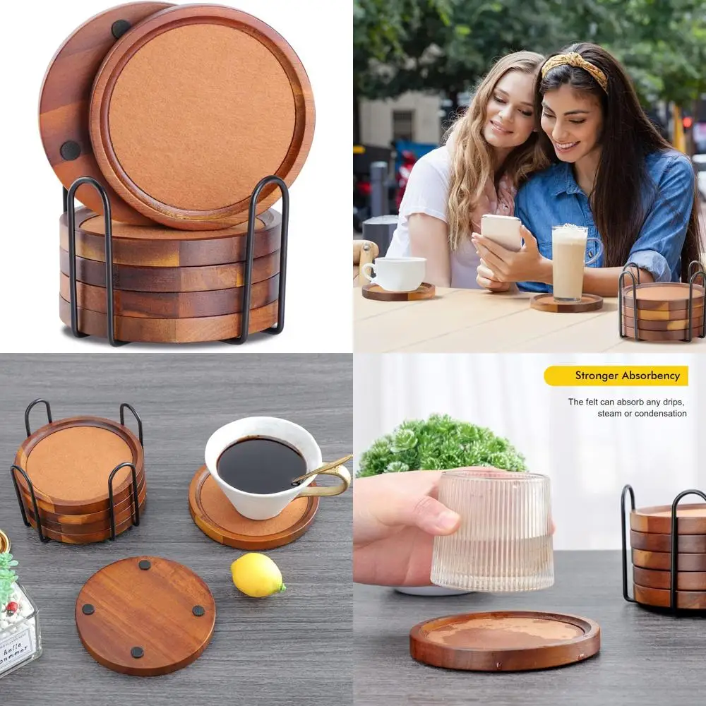 acacia wood coasters for coffee table, 6 pcs 4.72 in coaster for drinks absorbent felt coaster for wooden dining table decor new
acacia wood coasters for coffee table, 6 pcs 4.72 in coaster for drinks absorbent felt coaster for wooden dining table decor new