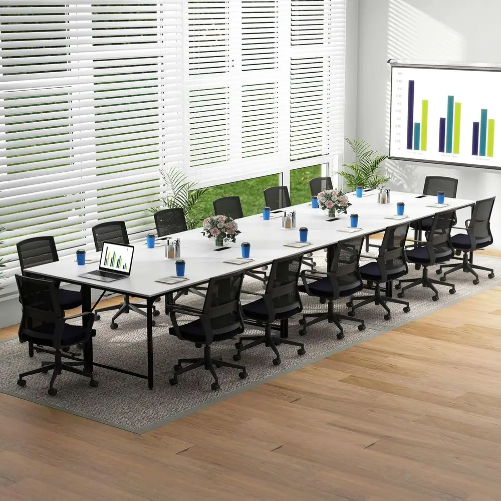 Набор столов для конференций на 6 человек с местом для хранения, металлическим каркасом, держателем для бумаги и зарядной станцией
Набор столов для конференций на 6 человек с местом для хранения, металлическим каркасом, держателем для бумаги и зарядной станцией