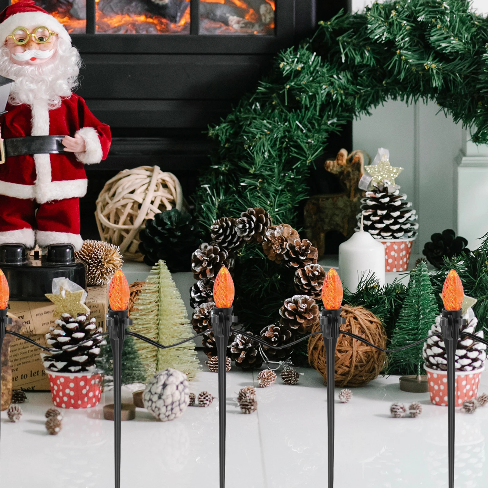 30pcs Christmas Stakes Plastic Ground Stakes Garden Lamp Spikes For Outdoor Lawn Durable Path Light Replacement Solar String
30pcs Christmas Stakes Plastic Ground Stakes Garden Lamp Spikes For Outdoor Lawn Durable Path Light Replacement Solar String