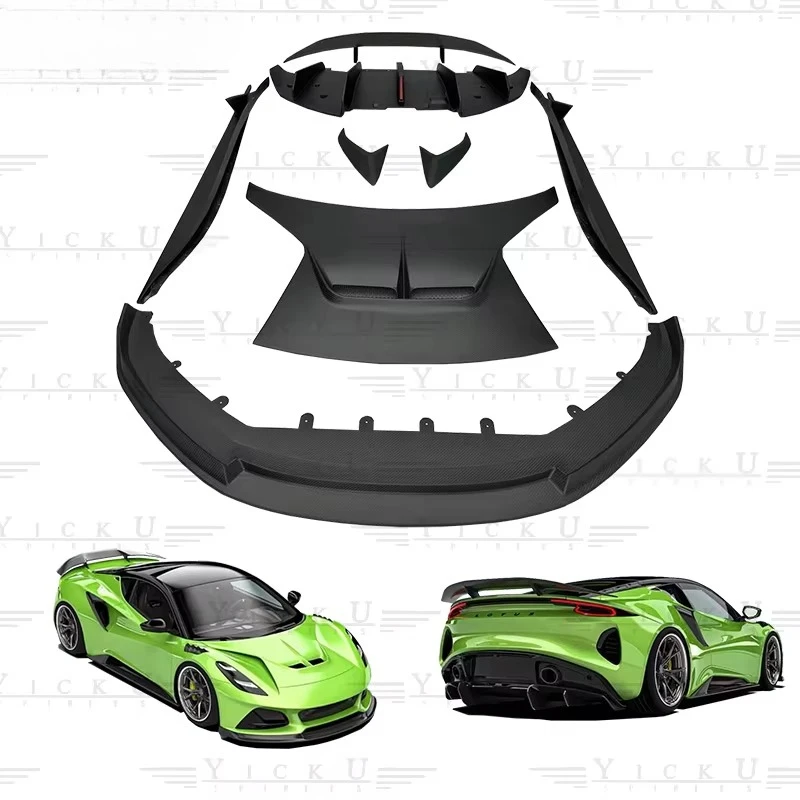 YICKU Top Ranking for Lotus Emira 2021+ Upgrade Vorsteiner Style Dry Carbon Fiber Body Kit Front Lip Hood Rear Diffuser Spoiler
YICKU Top Ranking for Lotus Emira 2021+ Upgrade Vorsteiner Style Dry Carbon Fiber Body Kit Front Lip Hood Rear Diffuser Spoiler
