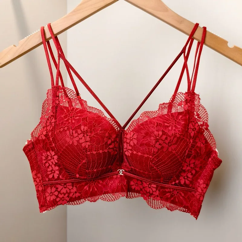 Chic Sexy Lace Lingerie Thick Bun Shaped Cups Wire Free Push Up Gather Shape Non Empty Cup Small Breasts Comfy Workout Support
Chic Sexy Lace Lingerie Thick Bun Shaped Cups Wire Free Push Up Gather Shape Non Empty Cup Small Breasts Comfy Workout Support