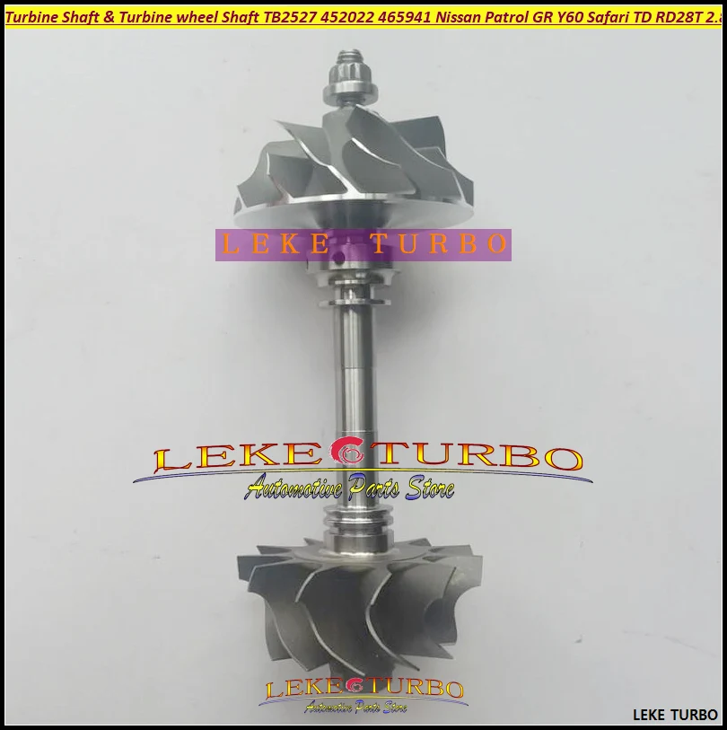 ww Turbo Turbine Shaft Turbine wheel Shaft TB2527 465941 452022 465941-0005 14411-22J00 14411-22J01 For NISSAN Patrol Y60 RD28T
ww Turbo Turbine Shaft Turbine wheel Shaft TB2527 465941 452022 465941-0005 14411-22J00 14411-22J01 For NISSAN Patrol Y60 RD28T