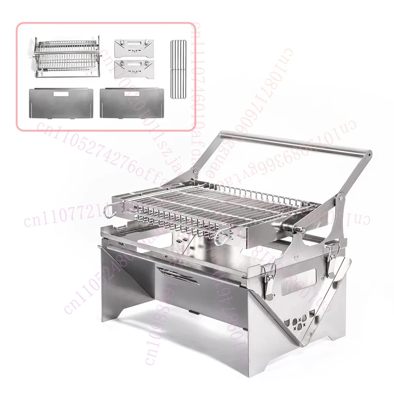 Flip Grill BBQ Grill Camping Turnover The Top BBQ Grid Could Over Turn 360° Through The Handle Charcoal Stainless Steel Grill Fo
Flip Grill BBQ Grill Camping Turnover The Top BBQ Grid Could Over Turn 360° Through The Handle Charcoal Stainless Steel Grill Fo